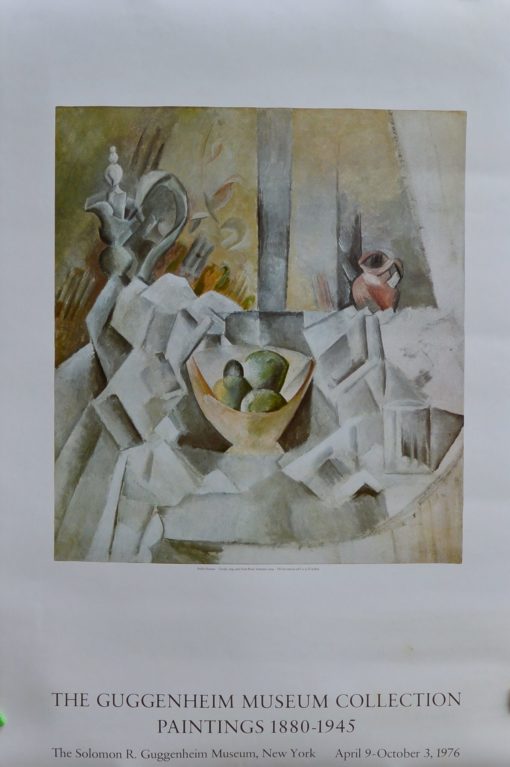 Pablo Picasso - "Carafe, Jug & fruit bowl" cartel original exposición en el Guggenheim Museum New York