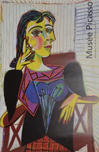 Picasso Pablo, portrait de Dora Maar, cartel original Musée Picasso París, 60x40 cms. 30 (4)