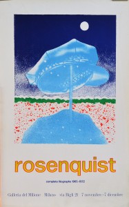 Rosenquist James, Gallería del Milione, cartel original exposición en la galeria de Milano 82x52 cms (4)