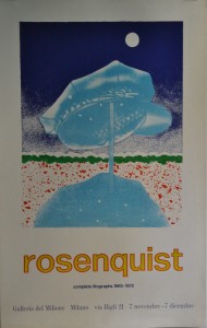 Rosenquist James, cartel original exposición en Gallería de Milione Milano 82x52 cms. 160 (2)