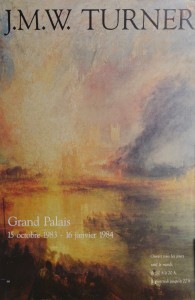 Turner J.M.W., el incendio de las cámaras del parlamento, cartel original Grand Palais, 60x40 22 (1)