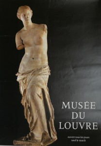 Venus de Milo, cartel original editado por el Museo del Louvre,  56x40 cms, 18 (1)