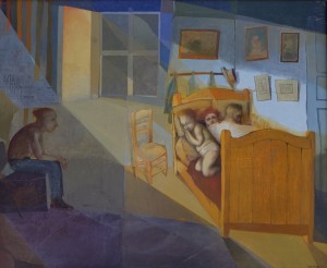 machuca maria jose vargas, La habitación de Van Gogh, oleo tabla 100x122 y marco 106x128 cms. 2900 (6)