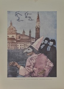 Baruffaldi Paolo, Pulcinella a Venezia, 70x50 cms. 22 (1)