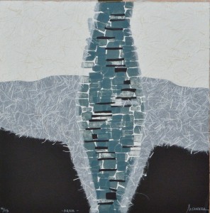 Cantera Miriam, Arna, litografía y papel chine-collé, edición de 75 ejemplares, numerado y firmado a lápiz, 25x25 cms.  (37)