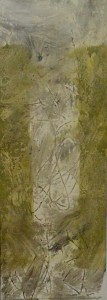 Ciria Jose Manuel, abstracto II, técnica mixta cartulina, enmarcado, obra 70x25 cms. y con marco 92x46 cms. 1200 (13)