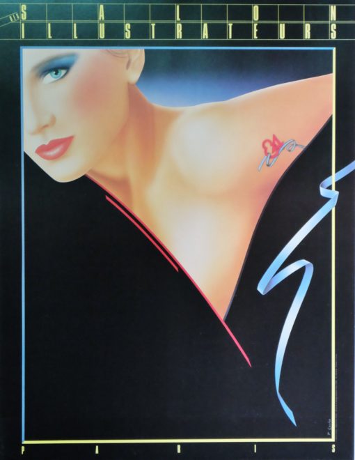 Pierre Coulon - "Salon des Illustrateurs Paris" cartel original
