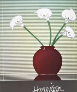 Paul Horrigan - "Silver Calla Lily" cartel original publicado por Art Source Canadá