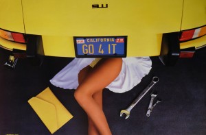 Go for it, California, Porsche amarillo 61x91 cms. 30 (3)