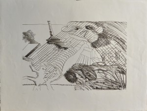 Gordillo Luis, composición blanco y negro III, litografía, edición 20 ejemplares, numerada y firmada a lápiz, 50x65 cms. 290 (10)