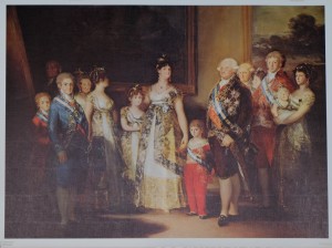 Goya Francisco de, la Familia de Carlos IV, reproducción Museo del Prado, 52x70 cms. 12 (3)