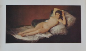 Goya Francisco de, la Maja Desnuda, reproducción Museo del Prado, 55x88 cms. 16 (2)