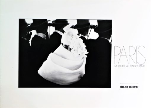 Frank Horvat - "La Mode a Longchamp" cartel original editado por Flammarion Paris