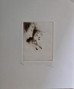 Juan Vicente Barrio, Juanvi - "Cabezas hombre y mujer" grabado