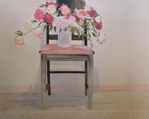 Kelley Brian, Chair and flowers, 60x76 cms. 45 (1)