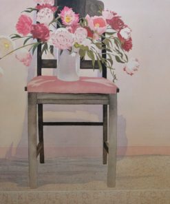 Brian Kelley - "Chair and flowers" cartel original