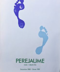 Perejaume - "Olis i Objectes" cartel original exposición en la Galeria Joan Prats Barcelona en 1981