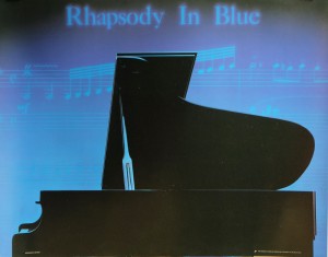 Shick Jim, Rhapsody in blue, poster 55,50x71 30 (3)