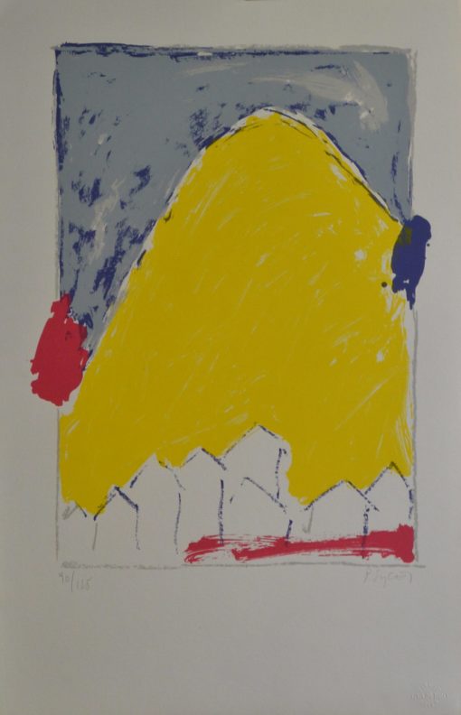 Pablo Sycet - "Montaña amarilla" serigrafía 