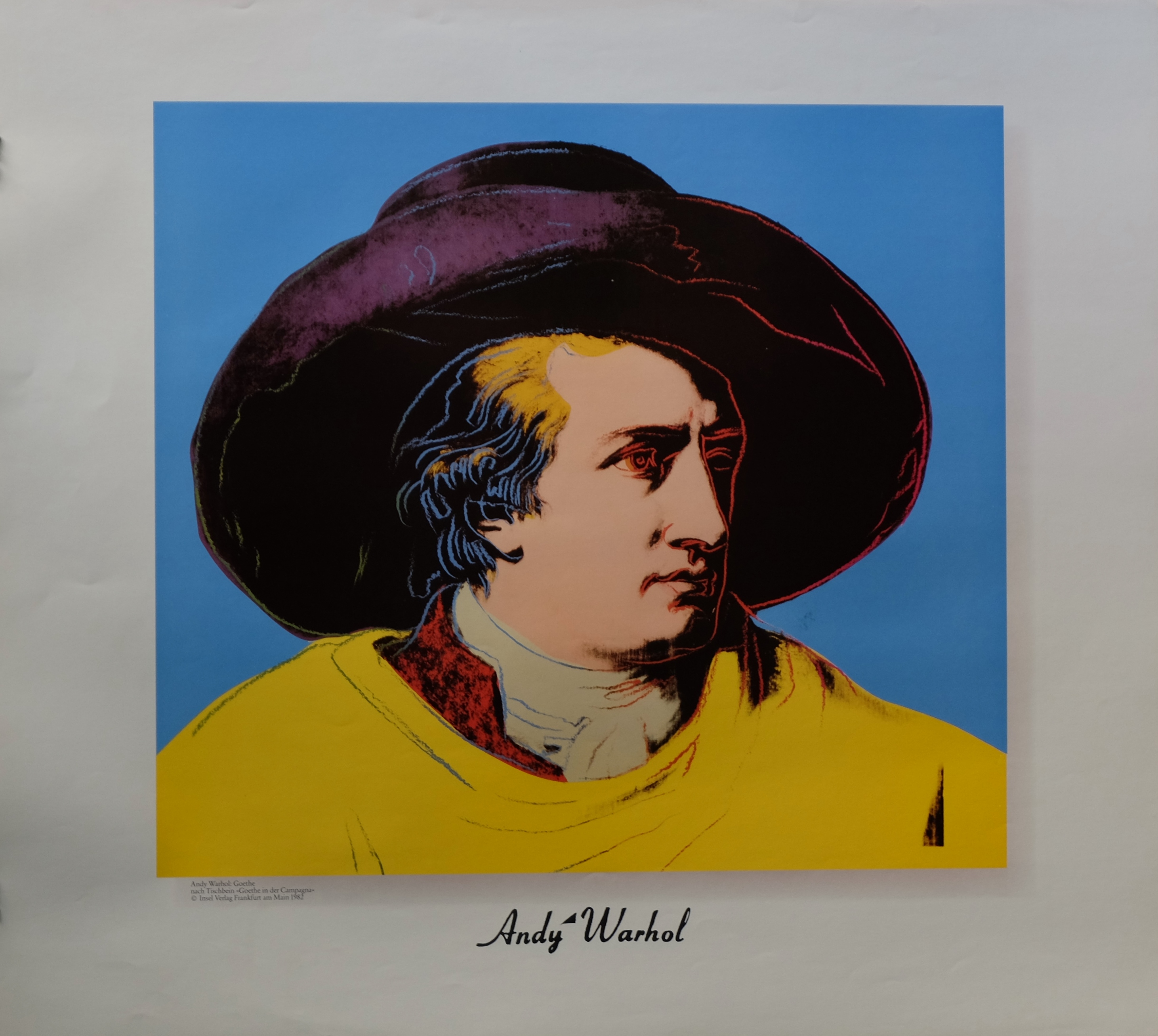 Andy Warhol – «Goethe» Según el cuadro de Tischbein Goethe in der