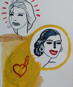 Javier de Juan - "Perplejidad" dibujo original, enmarcado