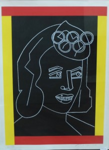 Arroyo Eduardo, Olímpica, serigrafía,edición 100 ejemplares, numerada, fechada y firmada a lápiz, enmarcada, 75x56 cms. y marco 95x74 cms. 960 (1)