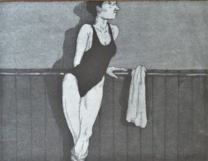 Bellver Fernando, Ballet, grabado aguafuerte, edición 50 ejemplares, numerado y firmado a lápiz, 24x31 cms (3)