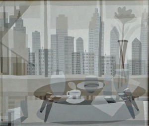 Bellver Fernando, New York II, oleo tablero dm, obra 52x62 cms. y marco 65x75 cms (1)