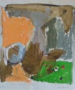 Javier Montesol - "1992" dibujo técnica mixta, enmarcado