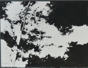Moset Miguel Angel, paisaje I, tinta china papel, 19x25 y marco 31x27 cms. 280 (1)