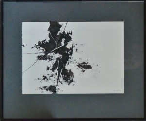 Moset Miguel Angel, paisaje II, tinta china papel, 19x25 y marco 31x27 cms. 280 (5)
