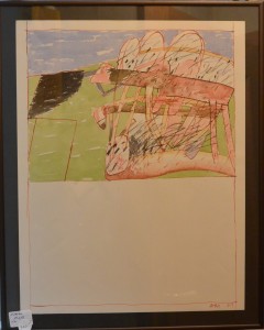 Moya Adrián, Composición abstracta, técnica mixta papel 41x32 cms. y marco 46x37 cms. 300 (12)
