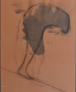 Javier Pagola - "Bajando la cuesta" dibujo técnica mixta papel, enmarcado