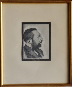 Pinazo Martinez José, personaje del Ateneo de Valencia XIX, dibujo carboncillo papel, 11,50x8,50 y marco 28x24 cms. 120 (6)