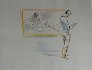 Gaya Ramón, El catálogo, en el Museo del Prado, 1991, litografía iluminada con gouasche y acuarela, edición 75 ejemplares, numerado pa y firmado a lápiz, 50x65 cms. 1200 (4)