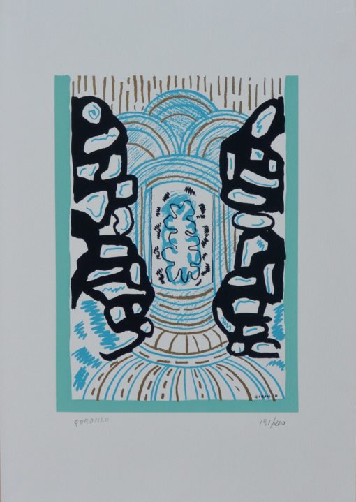 Luis Gordillo - "Composición sin título" serigrafía