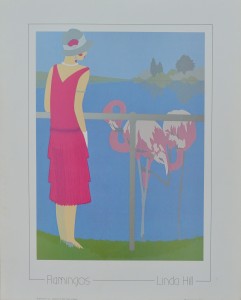 Hill Linda, Flamingos, cartel 50x40 cms. 16 (3)