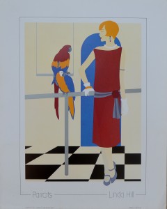 Hill Linda, Parrots, cartel 50x40 cms. 16 (1)