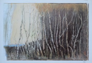 Janssen Horst, Bosque al amanecer, cartel firmado, 43x62 cms. 30 (2)