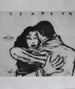 Javier de Juan - "Departure" grabado aguafuerte