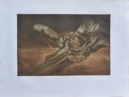 Lucio Muñoz - "Composición" grabado