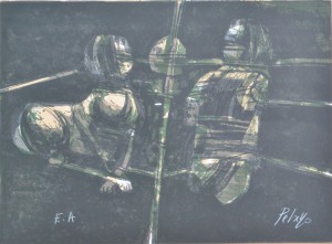 Pelayo Orlando, esfinges, numerado ea y firmado a mano por el artista, 47,50x65 cms (1)