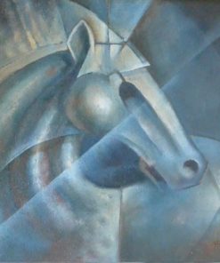 Roberto L. Pizarro - "Cabeza de caballo" oleo madera, enmarcado