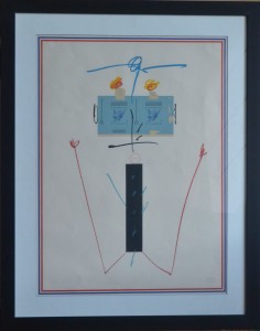 Saura Antonio, Les Jardin des Nations, Catherine, litografía 1976, numerada 6-125 y firmada a lápiz, 56x75 cms. y marco 75x94 cms. 1500 (23)