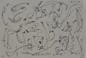 Saura Antonio, Les Quatre Saison, l´ été, litografía, 1977 edición 100 ejemplares, numerada y firmada a lápiz, 60x88 cms. 1100 (4)