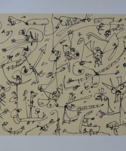 Antonio Saura - "Serie abierta III" litografía