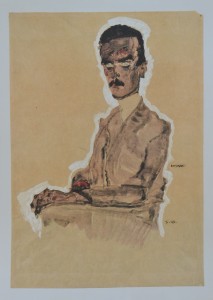 Schiele Egon,  Portrait of Eduard Kosmack, Seated, reproducción, 50x36 cms. 26 (3)
