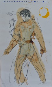 javier de juan, Que qué era eso tan importante, serigrafía intervenida a mano, 140x85 cms (4)