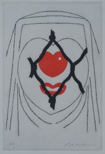 Arroyo Eduardo, Doña Inés, grabado aguafuerte, numerado pa y firmado a lápiz, 40,50x38 cms (4)