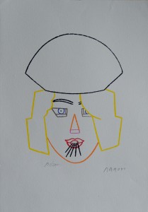 Arroyo Eduardo, Sin título, litografía edición 200 ejemplares, numerada y firmada a lápiz, 50x35 cms. 360 (1)